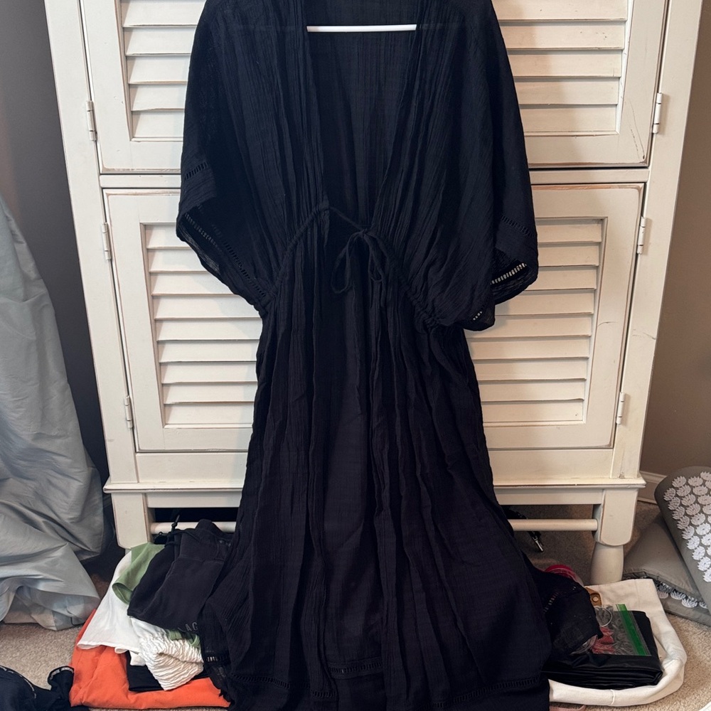 Aerie black sheer cover up